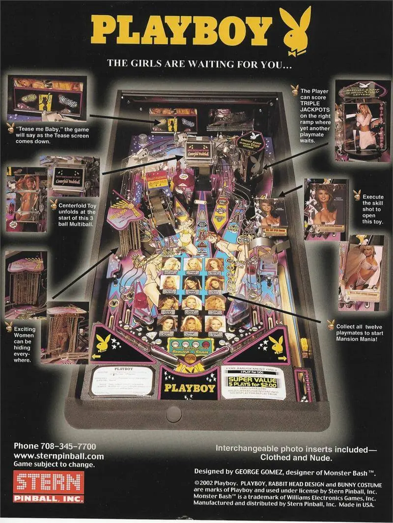 PLAYBOY STERN PINBALL FLIPPER (P2258) - Image 8